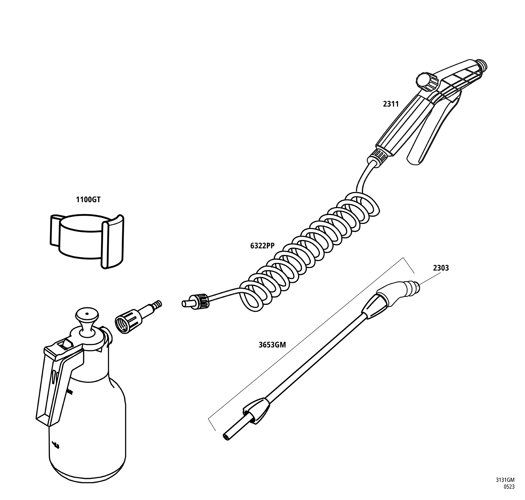 BELT HELD Drucksprüher