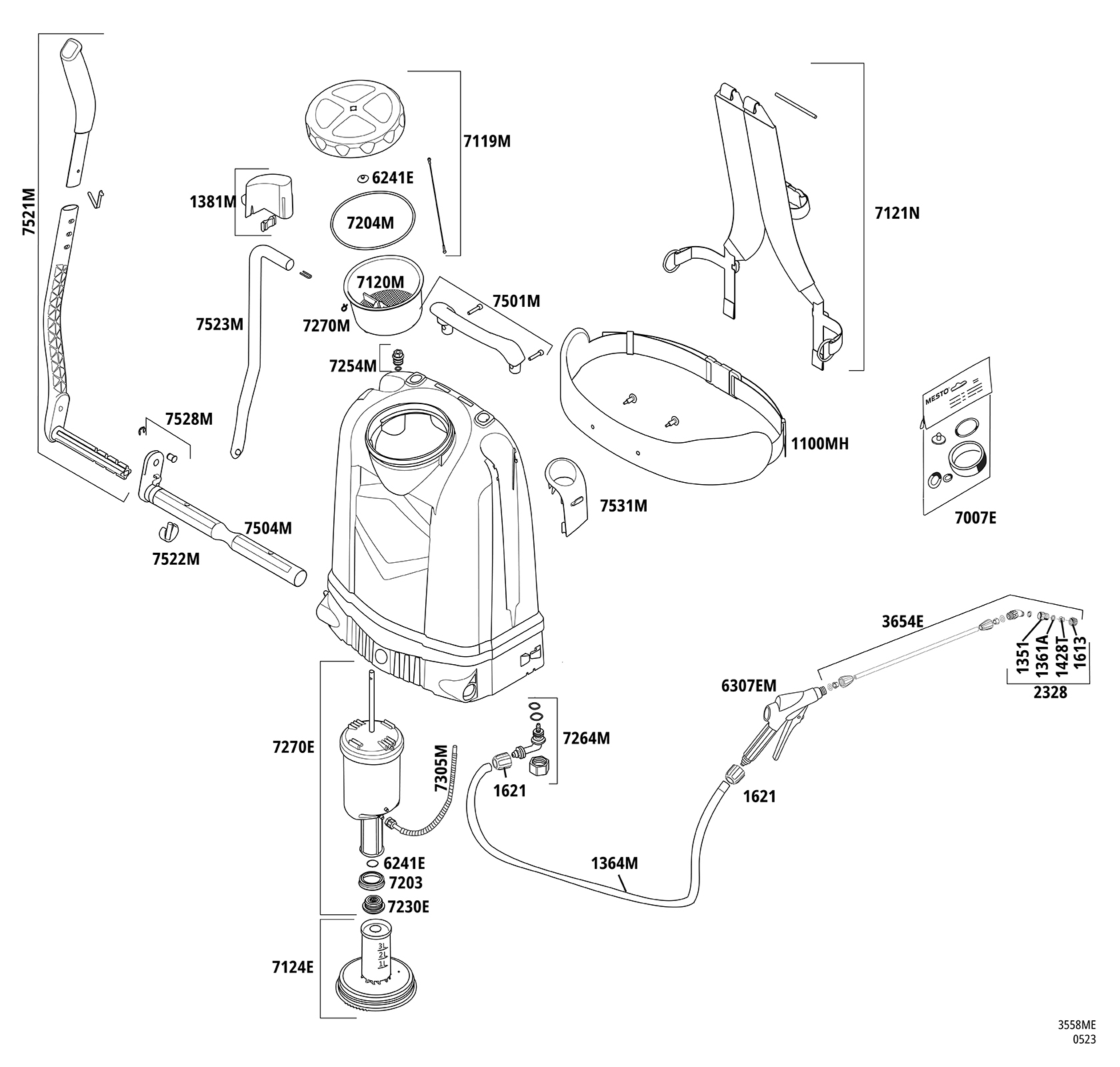 RS185 CLEANER E Rückenspritze