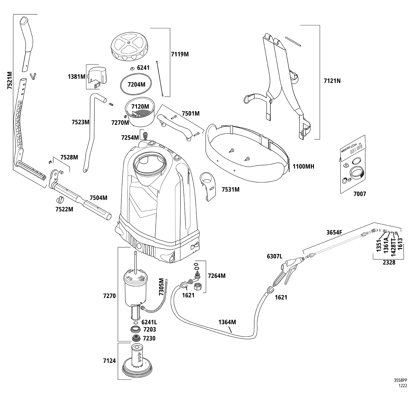 RS185 CLEANER F backpack sprayer
