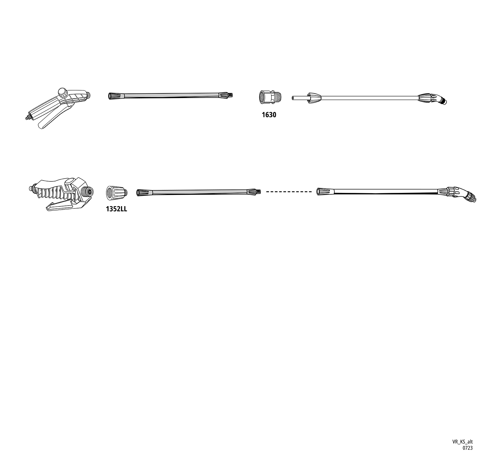 Extension lance 45 cm PP
