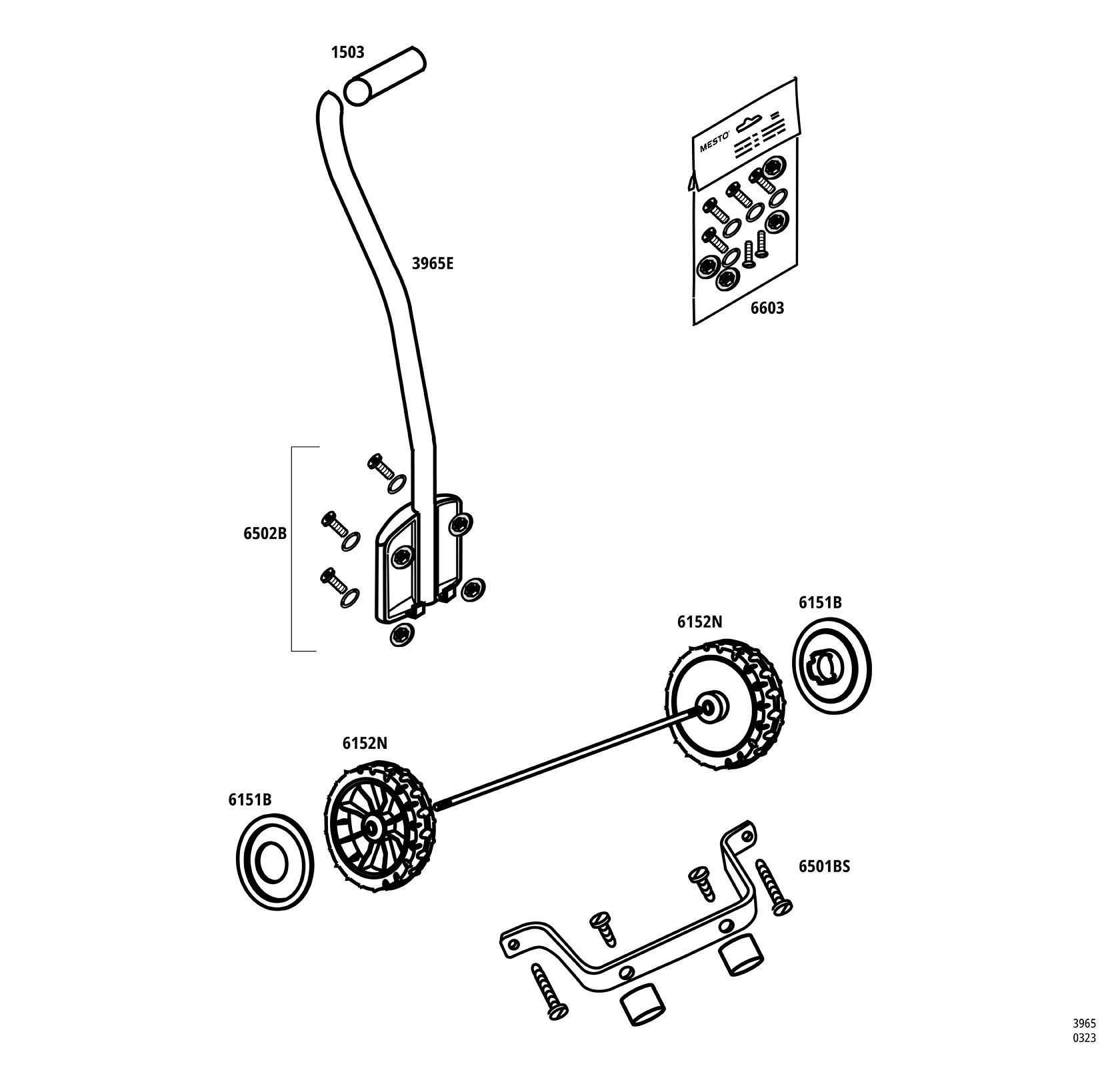 MESTO transport trolley 3965